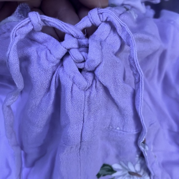 AEROPOSTALE Purple Floral Dress w/ Adjustable Straps - Picture 2 of 3